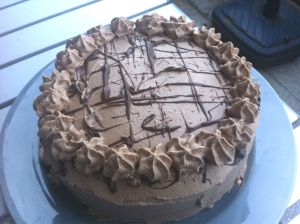 Torte, vegan, selbst, backen, Schlagfix, LeHa, Haselnuss, Schoko