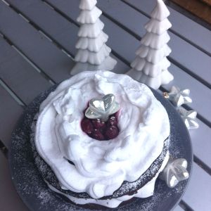 Vegan, Backen, Kirschtorte, Schwarzwälder, Torte, Schokotorte, Kirschen, Sahne, Schlagfix, HeLa, Schlagcreme, Weihnachten, Blogparade