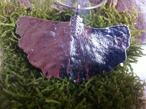 Ginkgo, Schmuck, Schmuckstück, Unikat, Silber