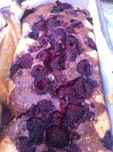 vegan, backen, Donauwelle, Himbeer, Mandel